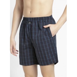 Boxer Shorts for Men with Concealed Waistband (Pack of 2) - Multi Colour Check